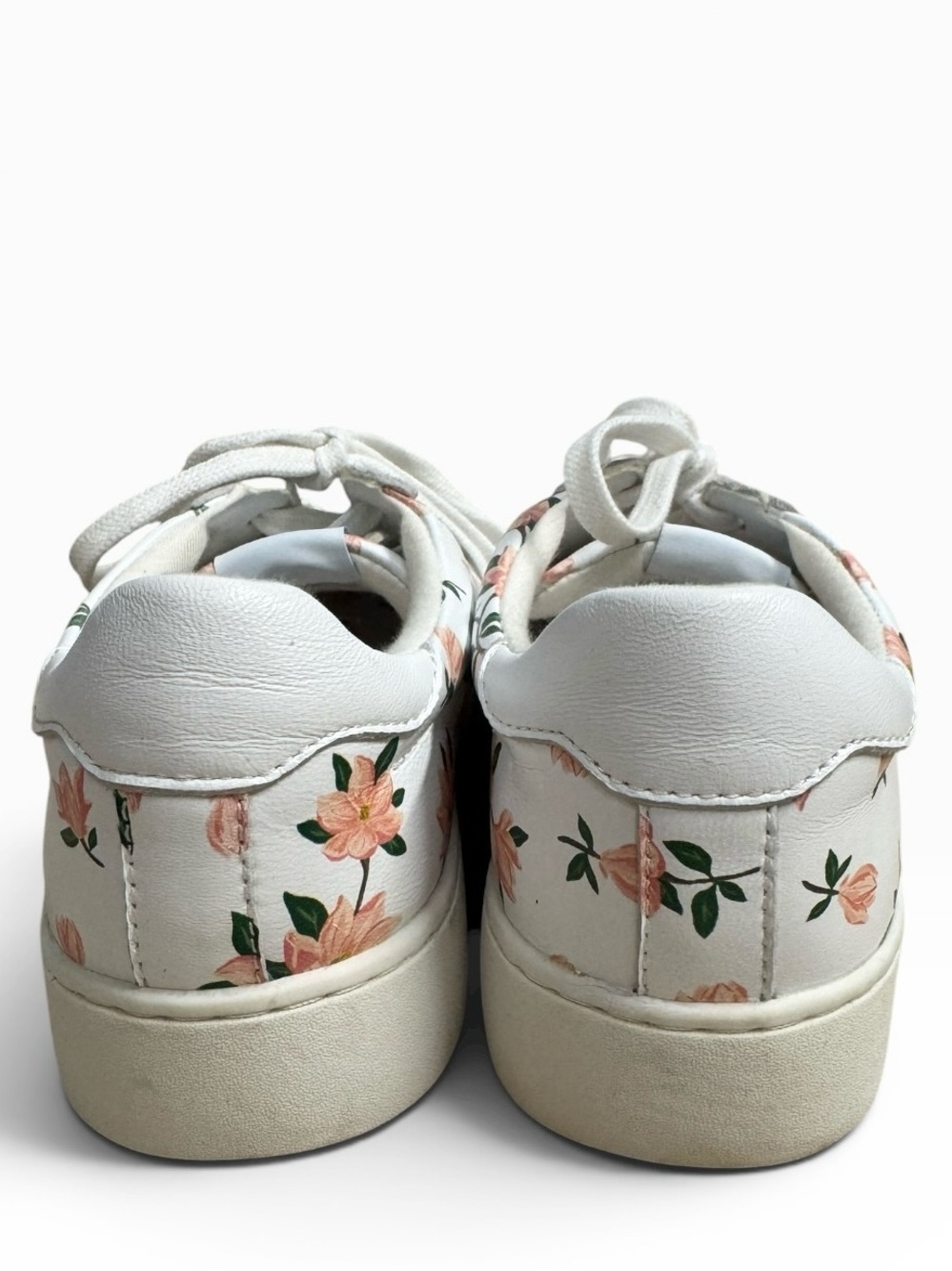 Draper James Harper Floral Print Lace Up Sneakers White Pink Women’s Size US 7 - Picture 8 of 10